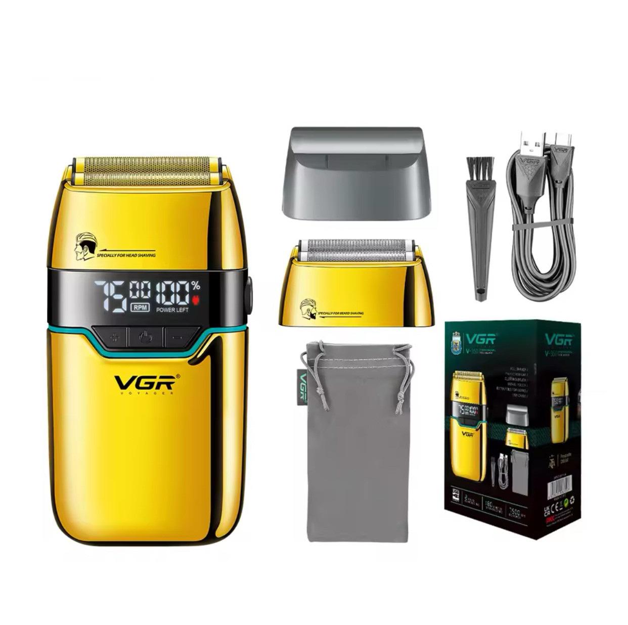Шейвер VGR Professional Foil Shaver Gold V-350 металевий корпус