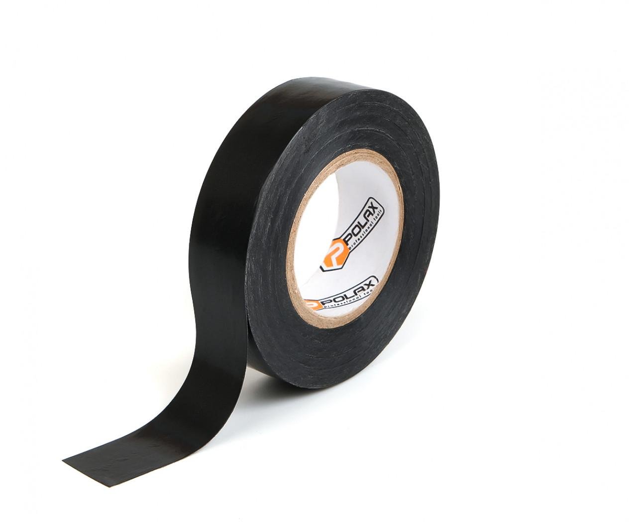 Лента изоляционная Polax ПВХ 20 м Black (101-087)