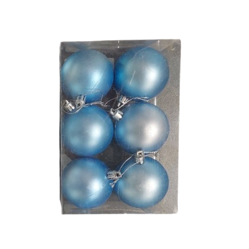 Ялинкові новорічні кульки Магічна-новорічна 8834 6 шт. Blue (594047)