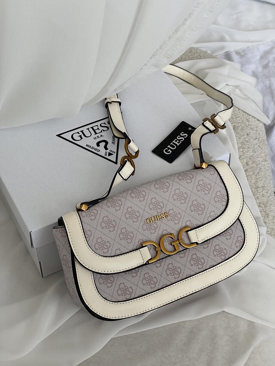 Сумка жіноча Guess через плече Біло-рожевий (2850311137) Сумка жіноча Guess через плече Біло-рожевий (2850311137)