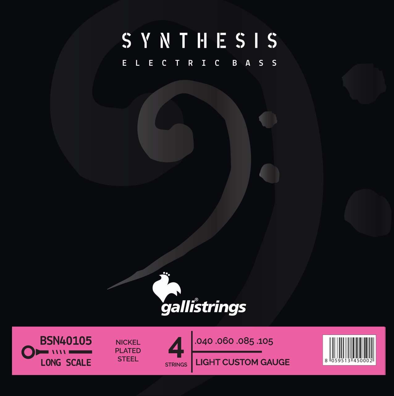 Струны для бас-гитары Gallistrings BSN40105.040-.105/Synthesis/LIGHT CUSTOM/Nickel (25491739)