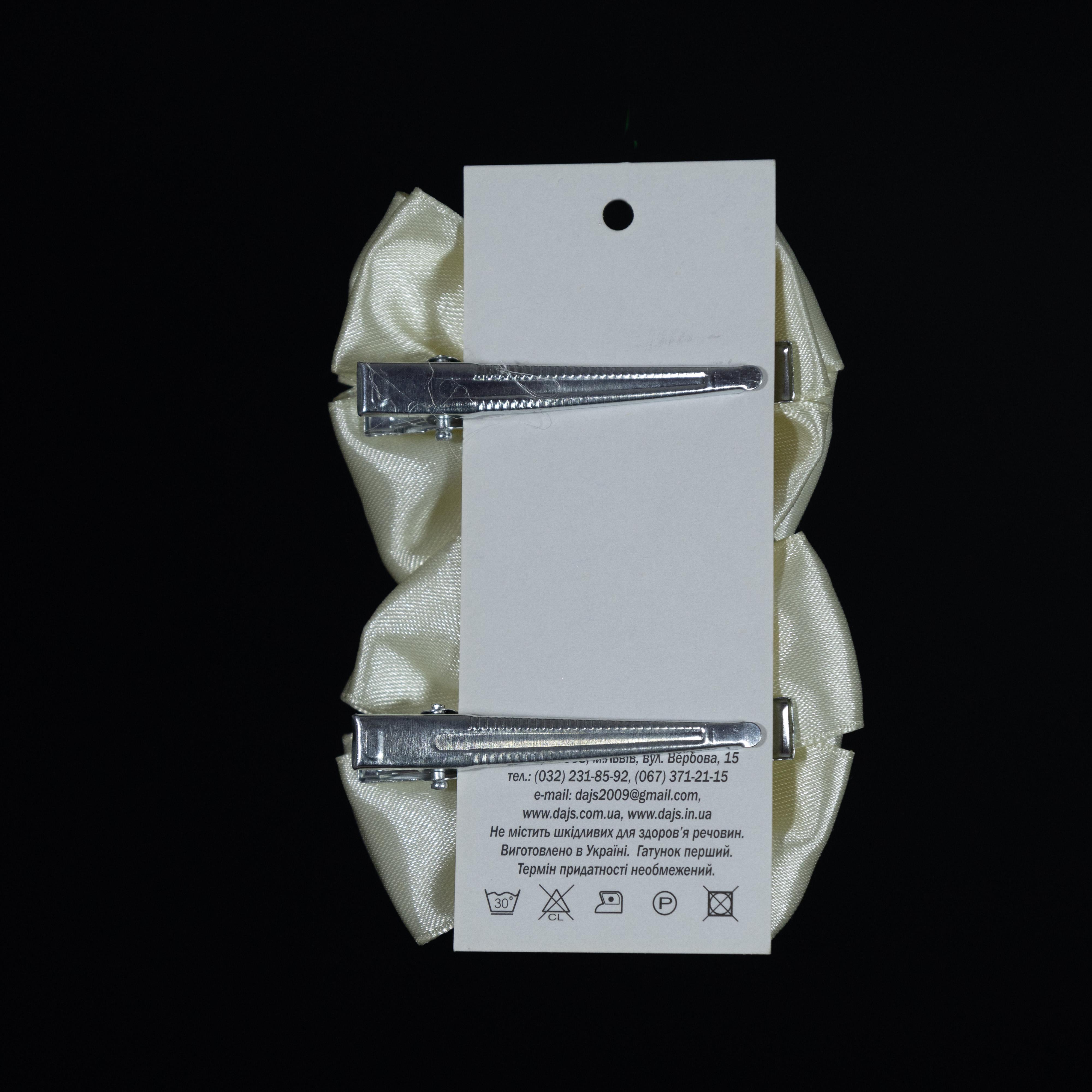 Детская заколка для волос ДАЙС 6 см 2 шт. Желтый (ЗЖ6-2) - фото 3 Детская заколка для волос ДАЙС 6 см 2 шт. Желтый (ЗЖ6-2) - фото 3