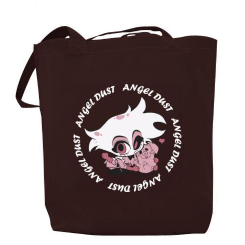 Шоппер Hazbin Hotel Angel dust 37x41 см Шоколадный (17935007-12-204454)