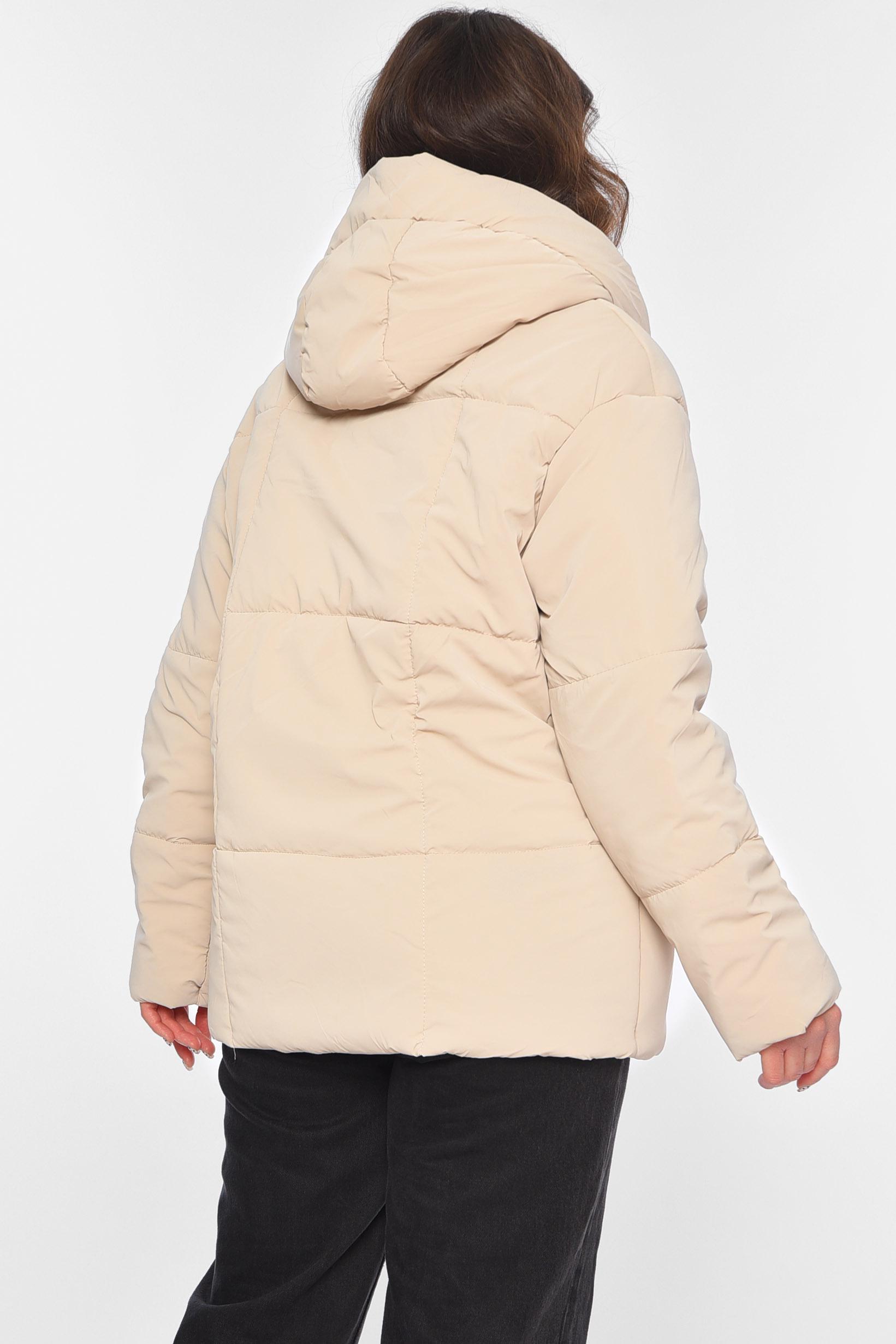 Куртка женская демисезонная M Светло-бежевый (196422) - фото 3 Куртка женская демисезонная M Светло-бежевый (196422) - фото 3