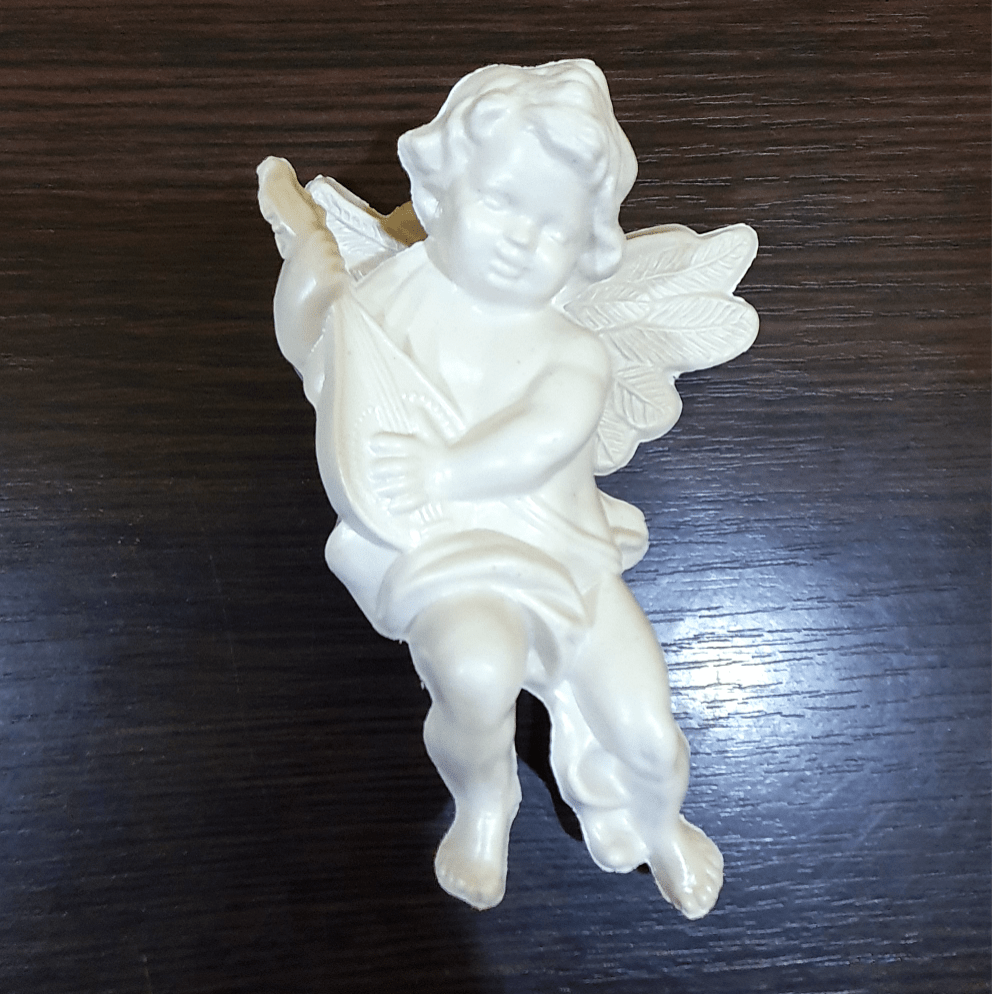 Игрушка-заготовка на елку Ангелочек с бандурой под покраску для декупажа (969) - фото 3