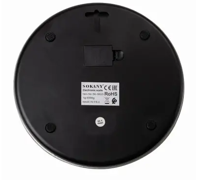 Ваги кухонні електронні Sokany SK-19023 із плоскою платформою до 5 кг Білий (SK-19023ML) - фото 3 Ваги кухонні електронні Sokany SK-19023 із плоскою платформою до 5 кг Білий (SK-19023ML) - фото 3