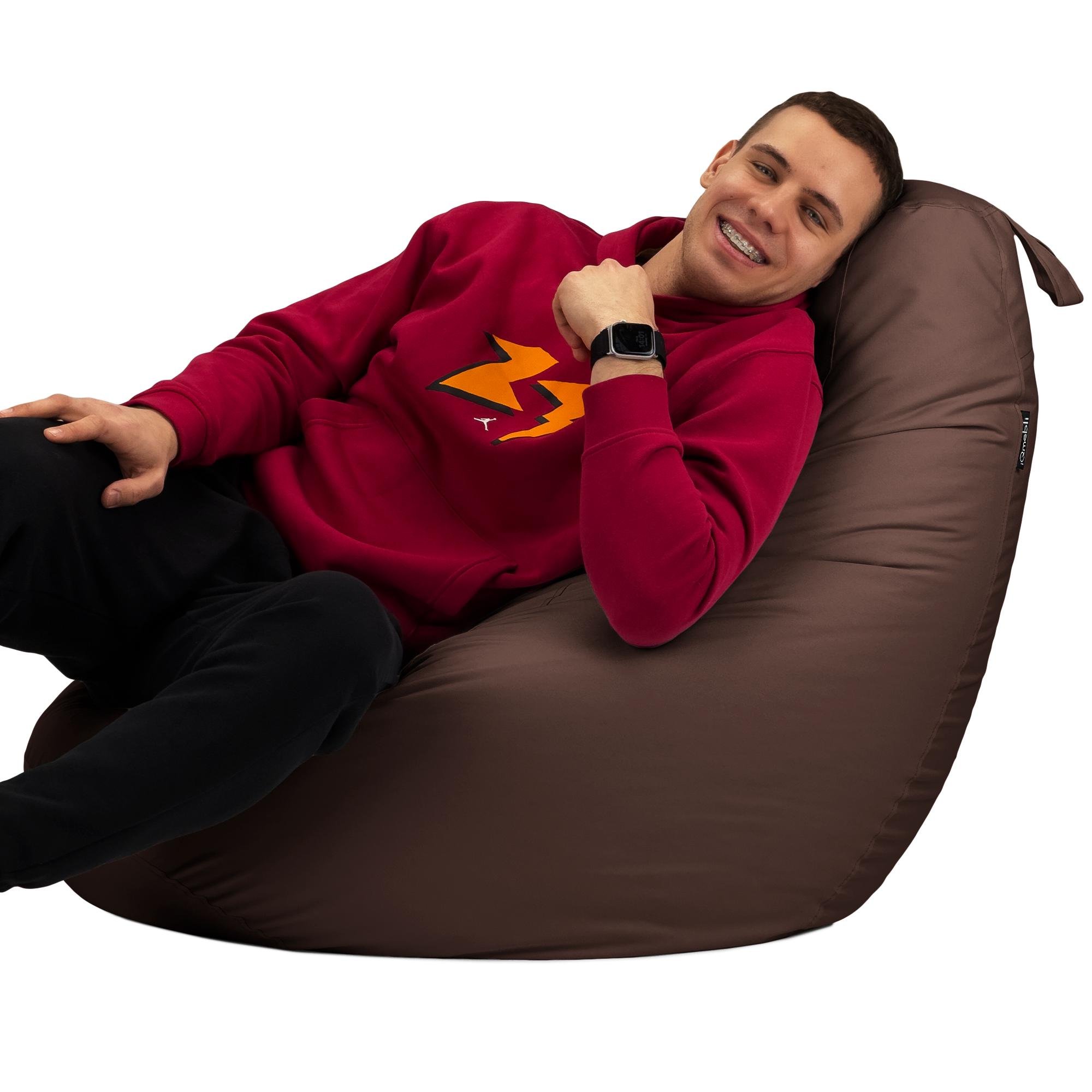 Кресло-мешок Студия Комфорта Груша оксфорд флекс 120х85 см Коричневый (9012213) - фото 3 Кресло-мешок Студия Комфорта Груша оксфорд флекс 120х85 см Коричневый (9012213) - фото 3