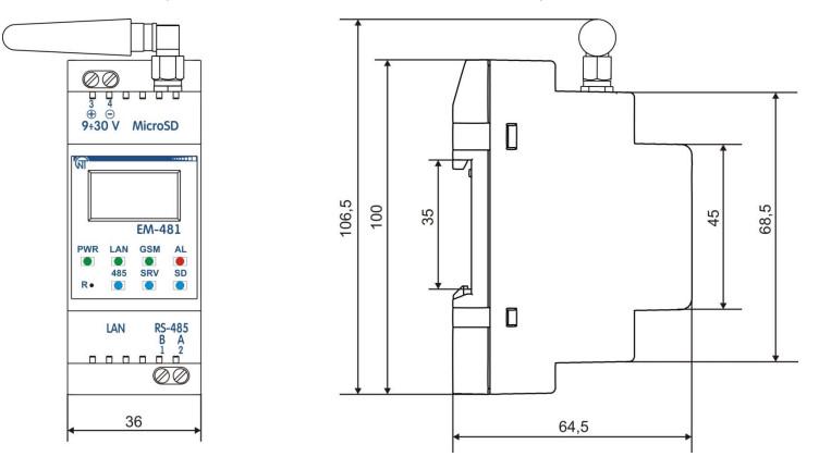 Контролер Web-доступу до управління Modbus Новатек-Електро ЕМ-481 (NTEM48100) - фото 3