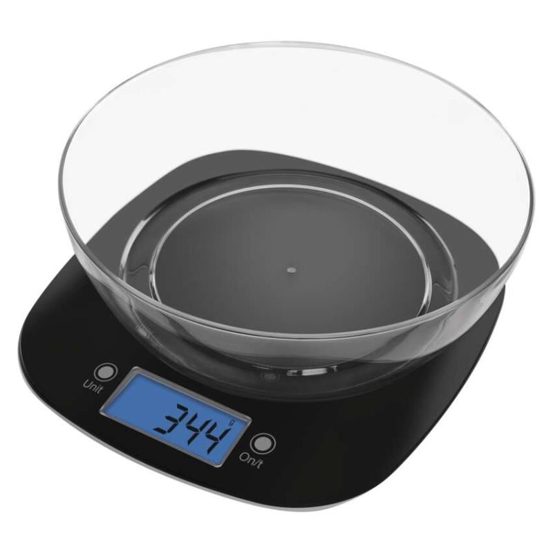 Весы цифровые кухонные Emos EV025 с чашей Черный (37796237)