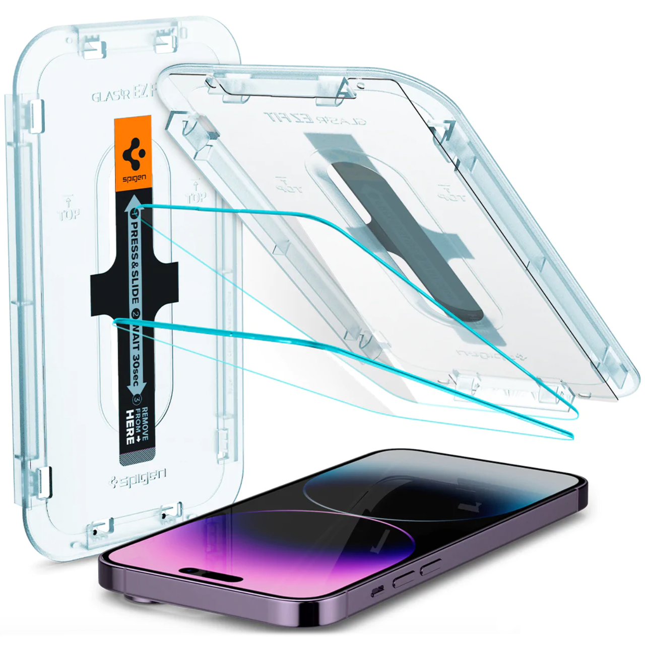 Захисне скло Spigen Protective Glass Ez Fit for iPhone 14 Pro Max (AGL05202) - фото 1