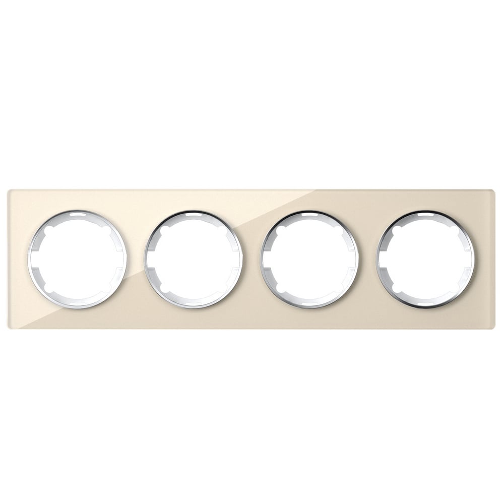 Рамка чотиримісна OneKeyElectro Garda Бежевий (2E52401302)