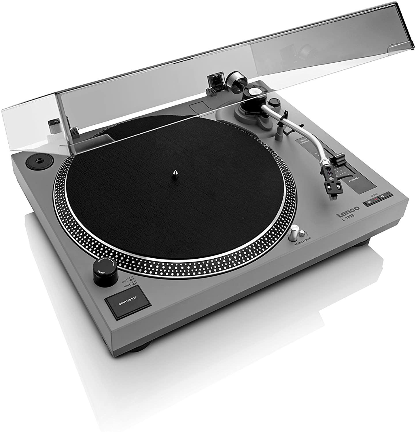 Проигрыватель виниловый Lenco L-3808 Matt Grey (L-3808)