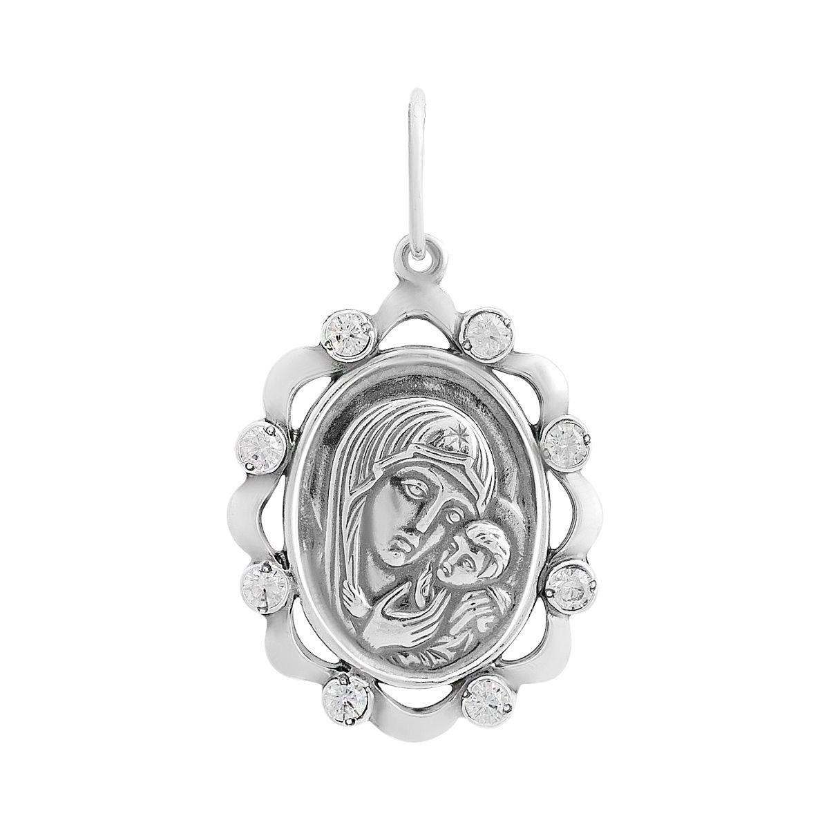 Срібна підвіска Tiva з фіанітами (2156093)