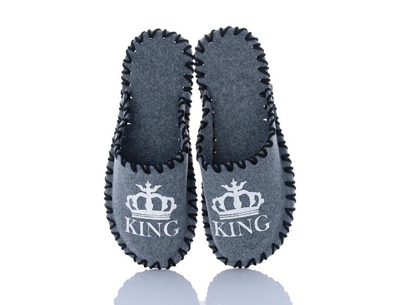 Капці фетрові чоловічі VENDS 311 р. 40-41 Сірий