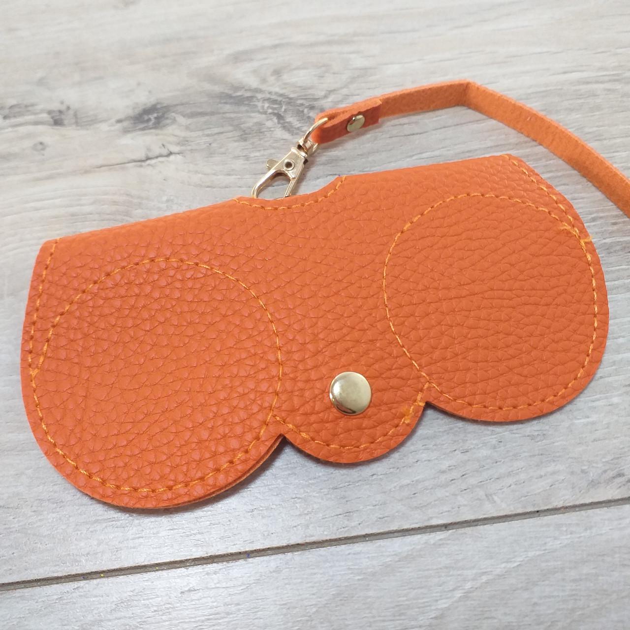 Тримач футляр для окулярів м'який для окулярів із якісної екошкіри Жовтогарячий (KG-11834) - фото 5 Тримач футляр для окулярів м'який для окулярів із якісної екошкіри Жовтогарячий (KG-11834) - фото 5