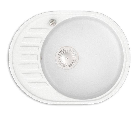 Мойка для кухни Stella Alpina гранитная с краном Белый - фото 3