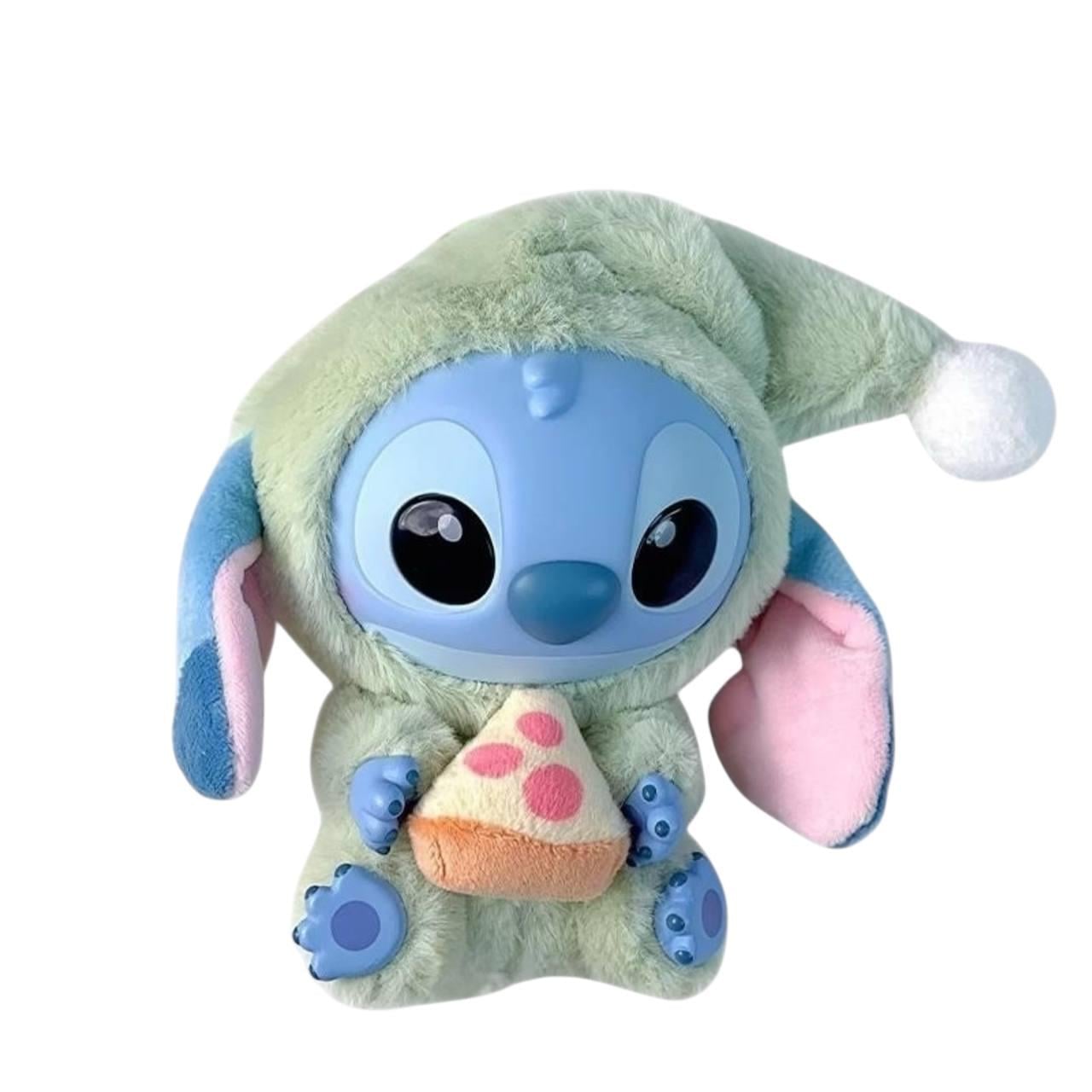 Мягкая игрушка-брелок Labubu Stitch Eat Something Before Sleep Series Зеленый (3c14e1fd)