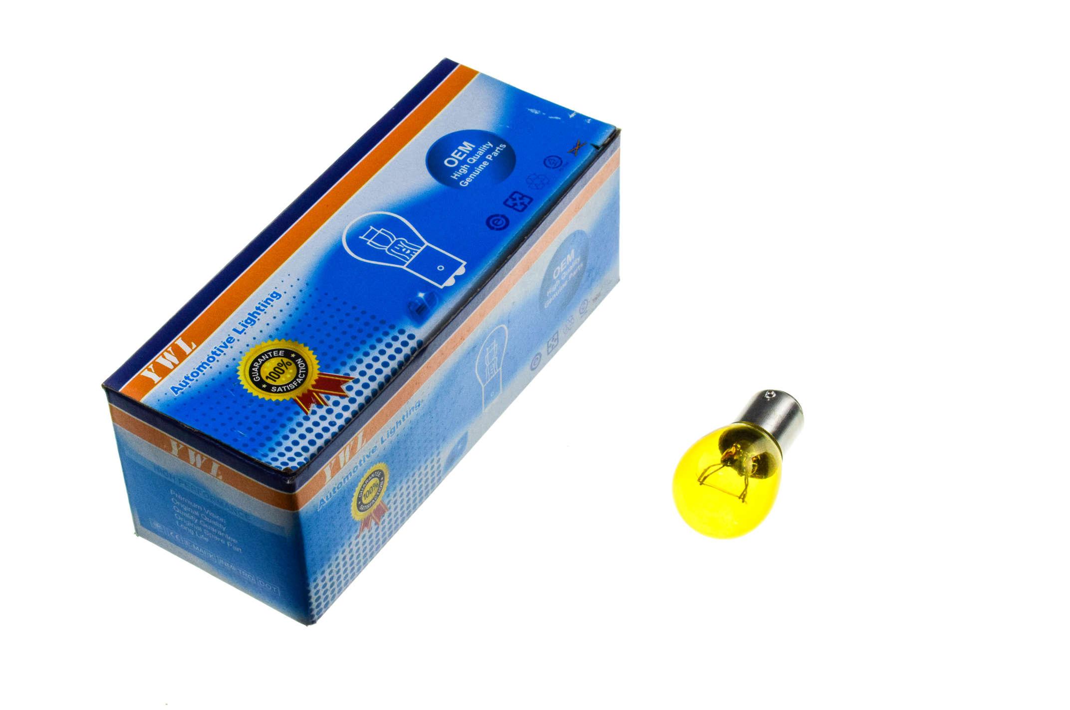 Лампа YWL S25 2PIN 12V 21W/5W Желтый (L-238)