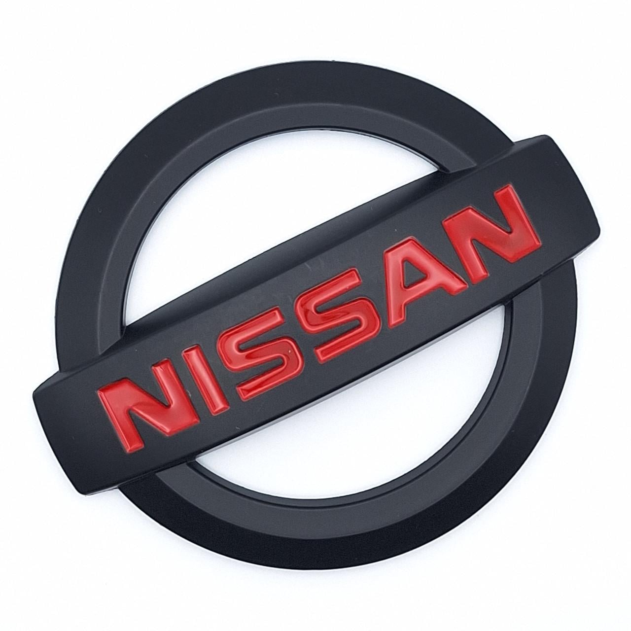 Эмблема Nissan ABS 100х85 мм Черный матовый (2502194015)