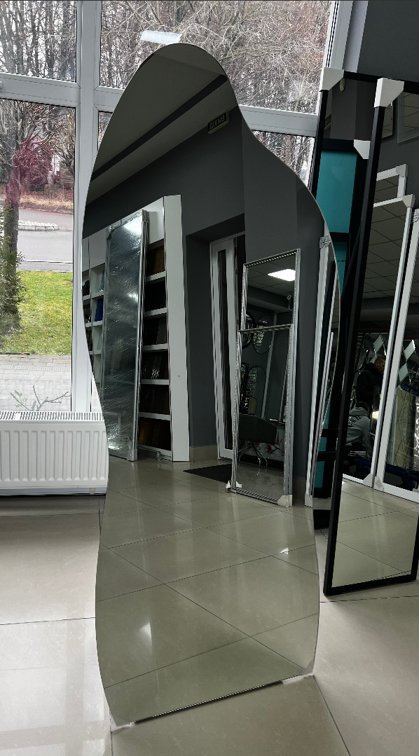 Дзеркало на ніжці безрамкове 1650х700 мм (С4045)