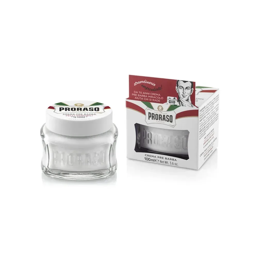 Крем перед бритьем Proraso Pre Shave Cream Sensitive Green Tea с зеленым чаем и овсом 100 мл