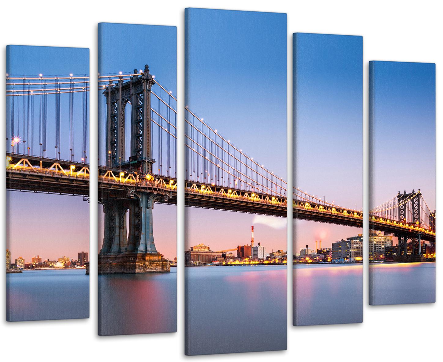 Картина модульная Город Мост 115х170 см (Art-303_5)