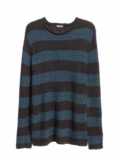 Свитер H&M 512232П полоски XS Черно-синий