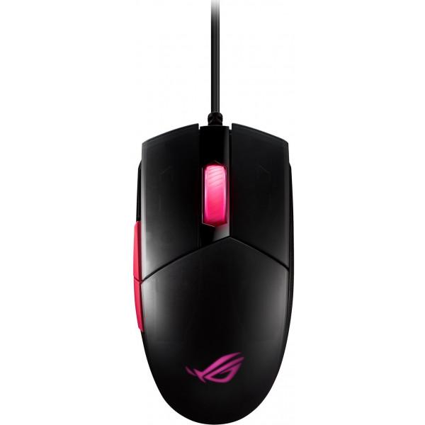 Мышь ASUS ROG Strix Impact II Electro Punk Black (90MP01U0-BMUA00) - фото 1