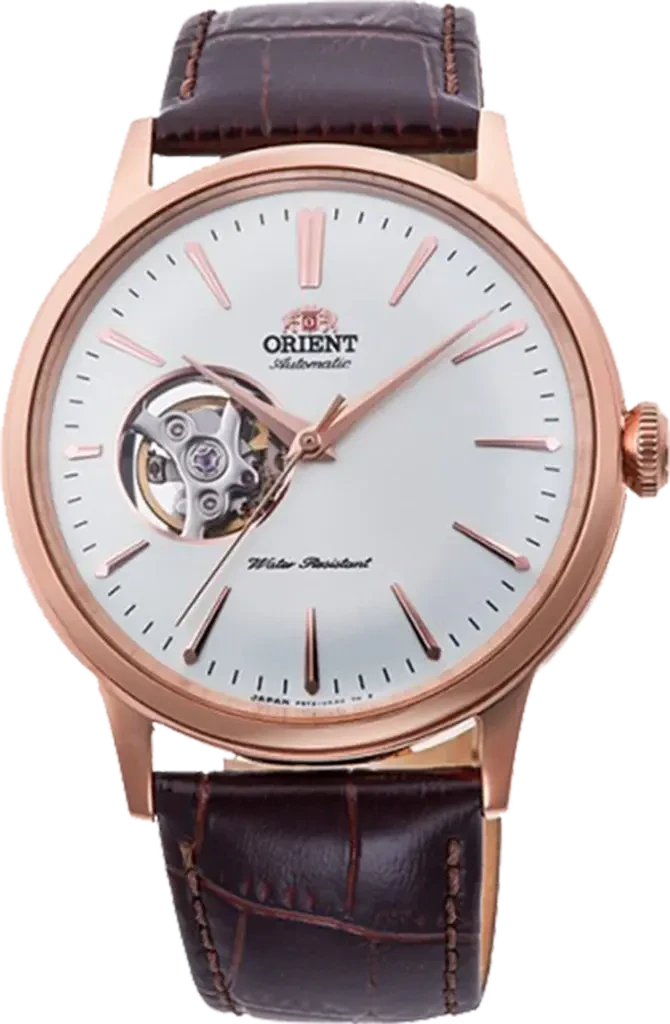 Наручные часы мужские Orient Bambino Open Heart RA-AG0001S10B со стальным корпусом WR 30 м Белый (3124939532)