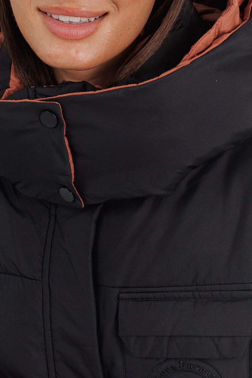 Куртка-пуховик жіноча з ведмедиком р. 48 Чорний (LD-716b/48) - фото 8 Куртка-пуховик жіноча з ведмедиком р. 48 Чорний (LD-716b/48) - фото 8