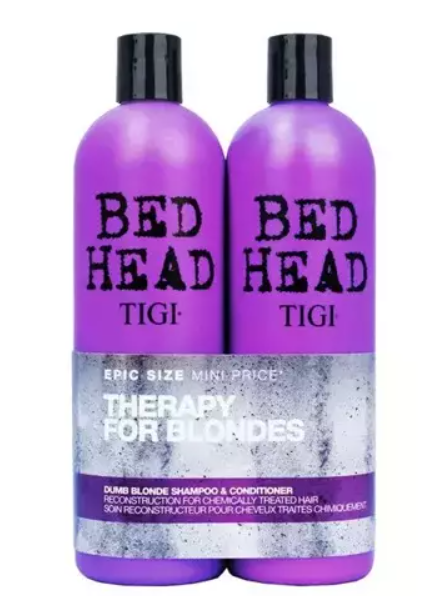 Набор шампунь и кондиционер для блонди волос TIGI Bed Head Dumb Blonde 2х750 мл