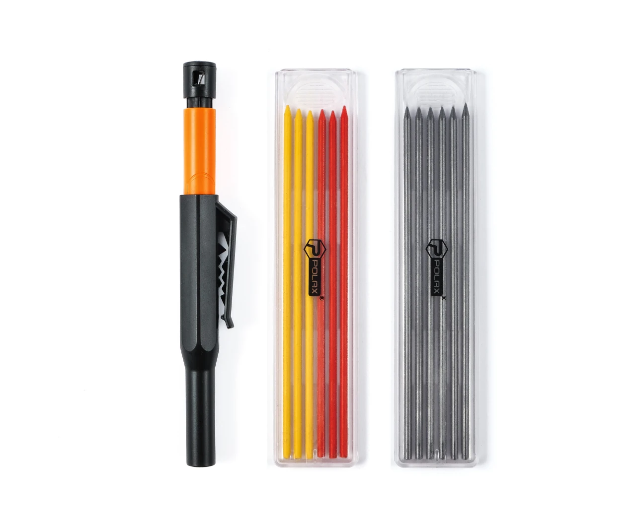 Олівець будівельний механічний Polax та стрижні (50-004)