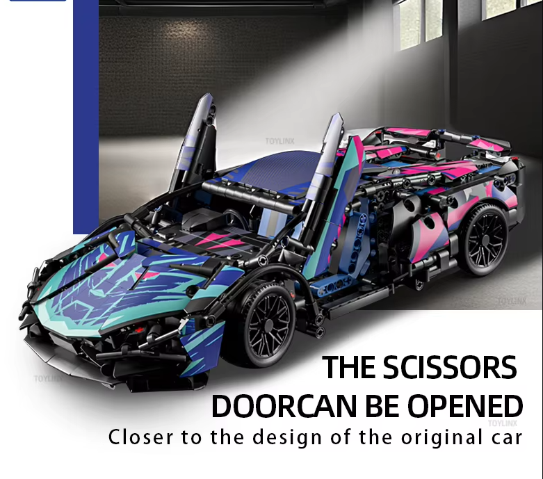 Конструктор Техник Ламборджини суперкар 1314 дет. масштаб 1:14 - фото 7