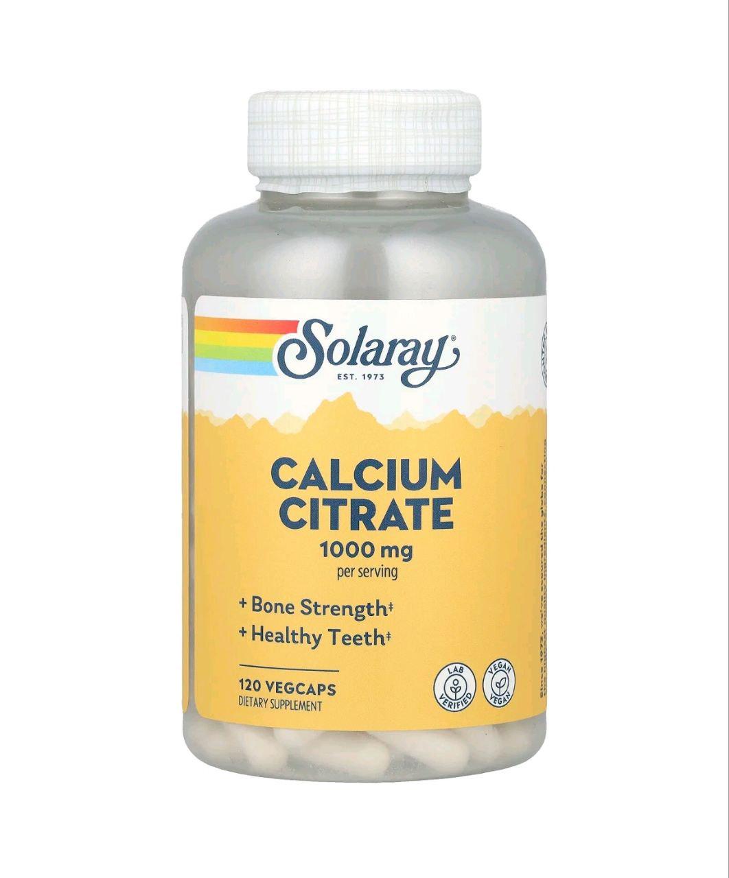 Витамины Цитрат кальция Solaray Calcium Citrate 250 мг 120 капс. (33550464)