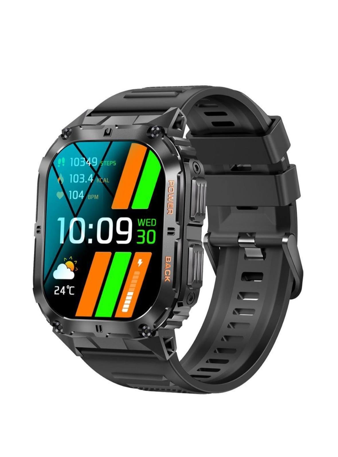 Смарт-годинник тактичний Modfit Navi Compass з компасом водонепроникні Чорний