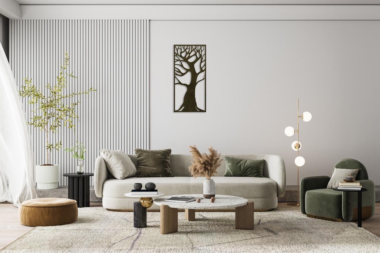 Декоративное панно на стену Upwood Decor Branches 08 70х33,7 см Black (1577395535)