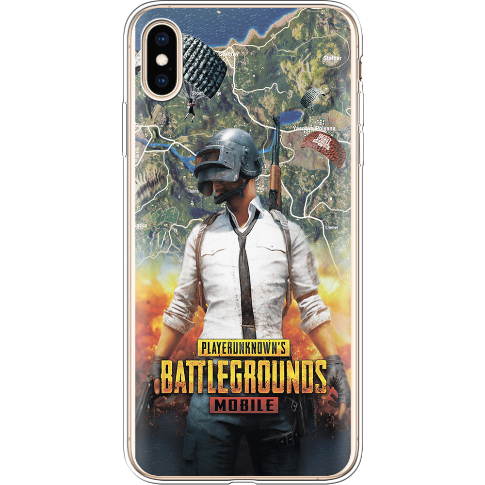 Чохол Boxface iPhone XS Max PUBG Mobile Прозорий силікон (35321-up2309-35321)