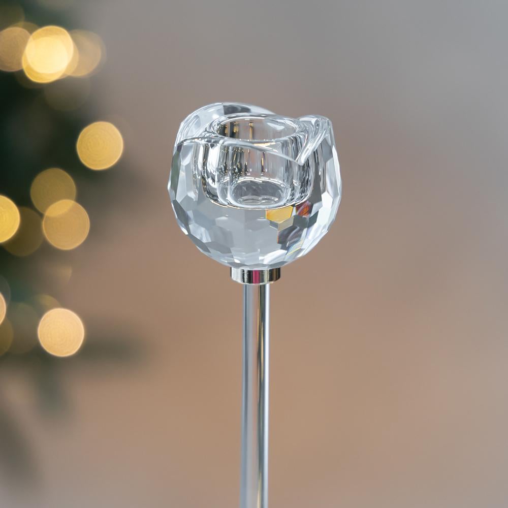 Набір декоративних свічників для інтер'єру Місячна троянда зі скла та металу 3 шт. Прозорий (147-81-9285-005) - фото 2 Набір декоративних свічників для інтер'єру Місячна троянда зі скла та металу 3 шт. Прозорий (147-81-9285-005) - фото 2