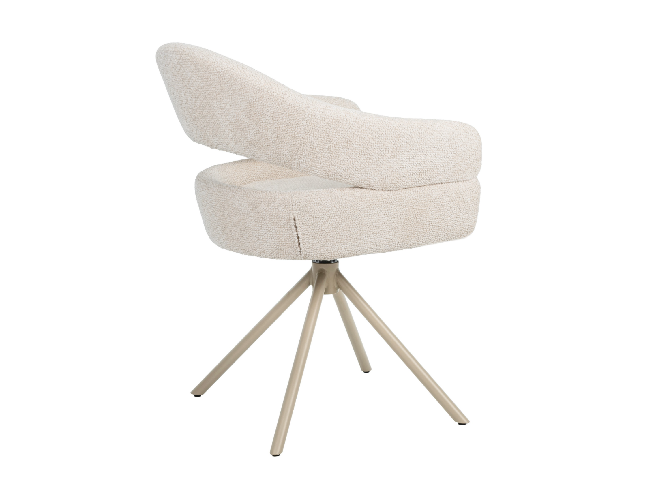 Стул поворотный Vetro Молочное облако/Капучино (R-180) - фото 3