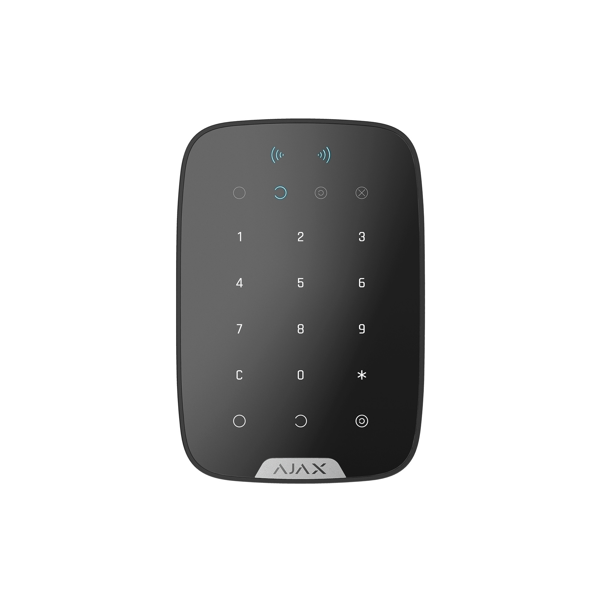 Клавіатура бездротова сенсорна Ajax KeyPad Plus RFID Black (25602533) Клавіатура бездротова сенсорна Ajax KeyPad Plus RFID Black (25602533)