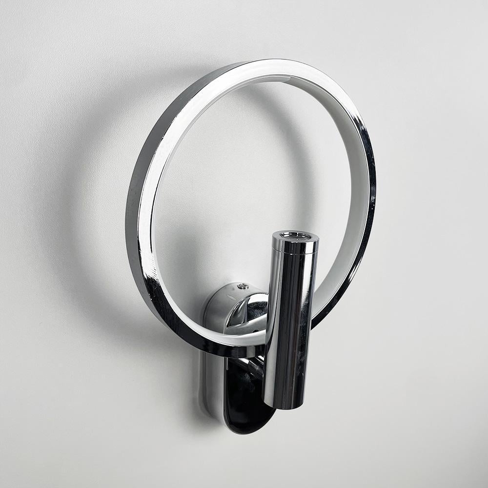 Бра Line.F WB 21/2 CH со светодиодным кольцом и спотом Хром (3436_6746)