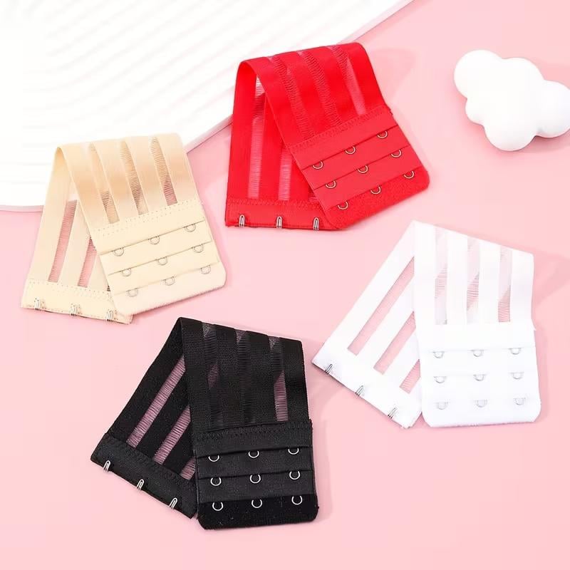 Розширювач-застібка для бюстгальтера еластичний на 3 гачки 3 ряди Білий (3000003840) - фото 7