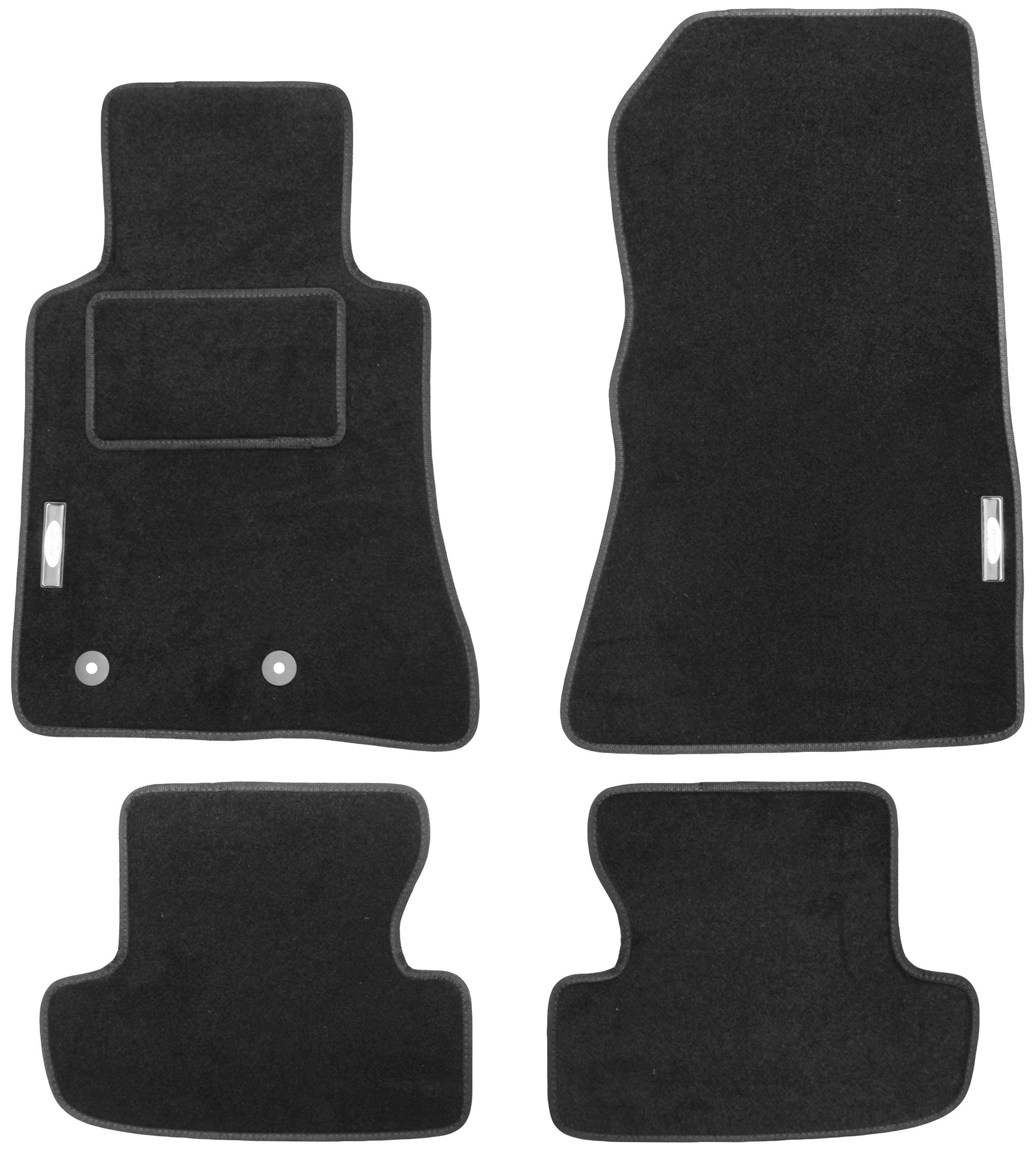 Коврики в салон для Ford Mustang 2015+ текстильные Черный