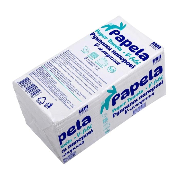 Паперові рушники Papela V складання 150 шт./20 уп. (7553)