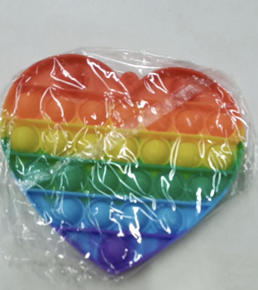 Іграшка-антистрес Pop It Серце Різнокольоровий (2777089) - фото 2 Іграшка-антистрес Pop It Серце Різнокольоровий (2777089) - фото 2