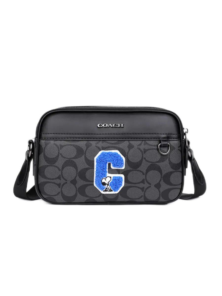 Сумка чоловіча через плече Coach Чорний