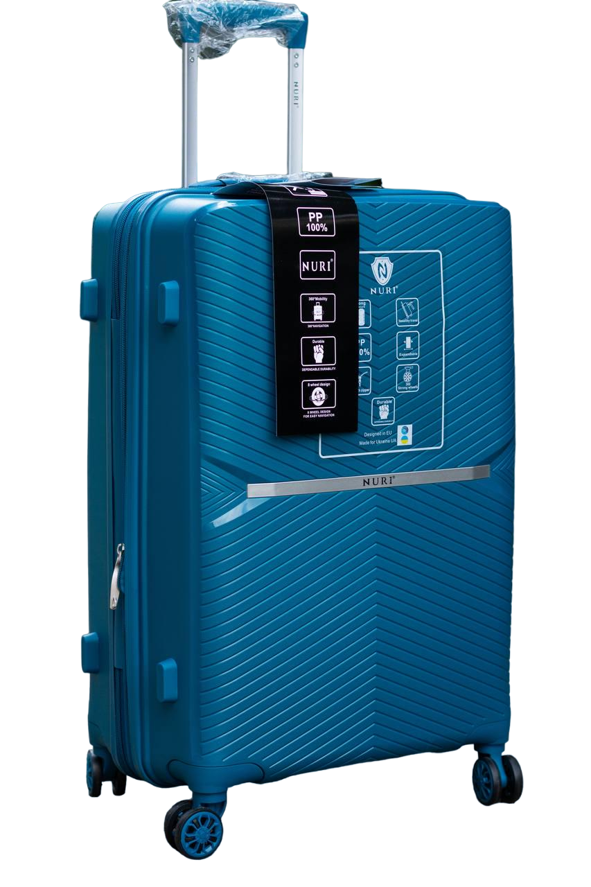 Валіза пластикова Nuri 2002 середній Синій (11822882) - фото 1 Валіза пластикова Nuri 2002 середній Синій (11822882) - фото 1