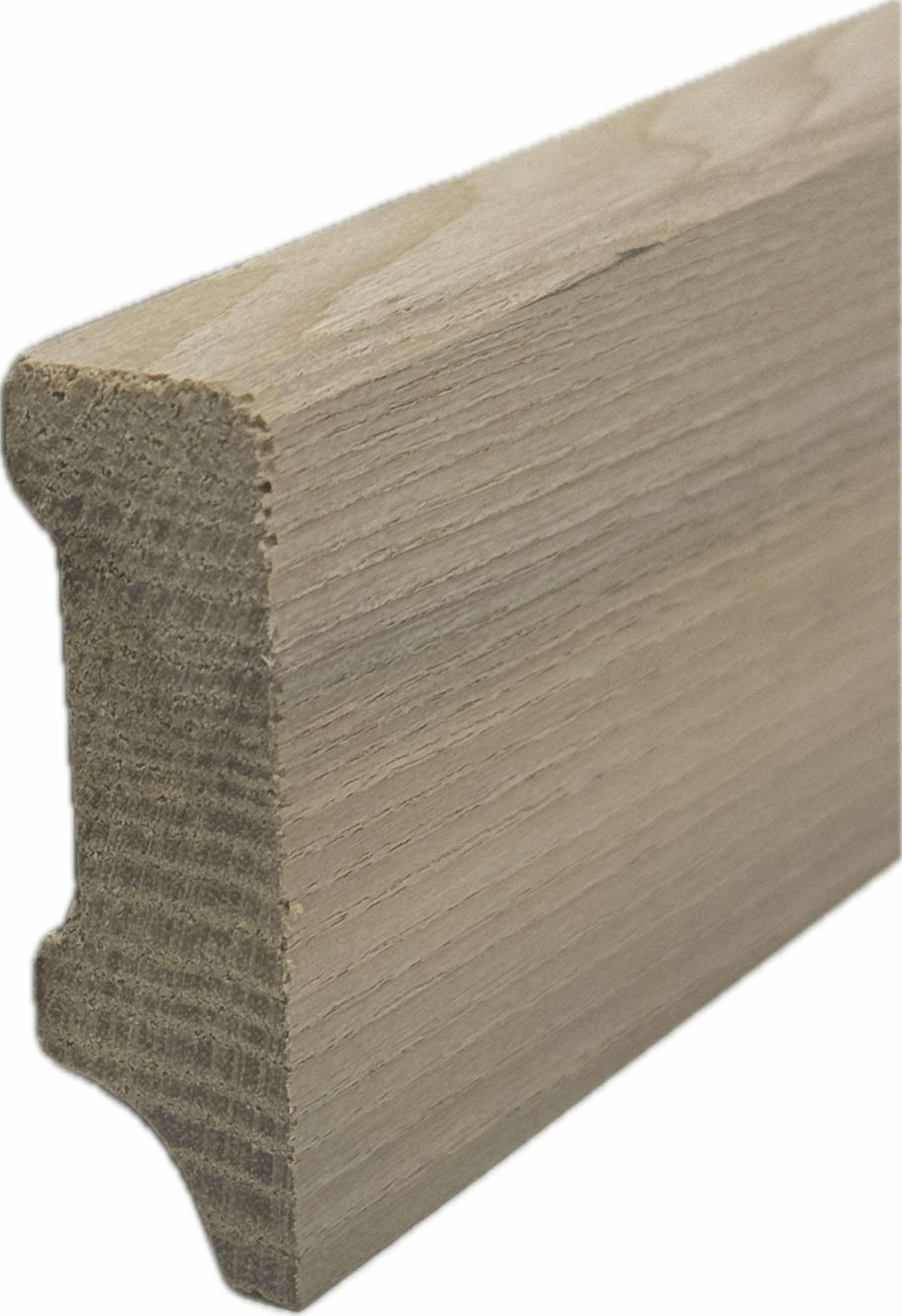 Плінтус дерев'яний із ясеня Франкфурт 50х15 мм (18583974)