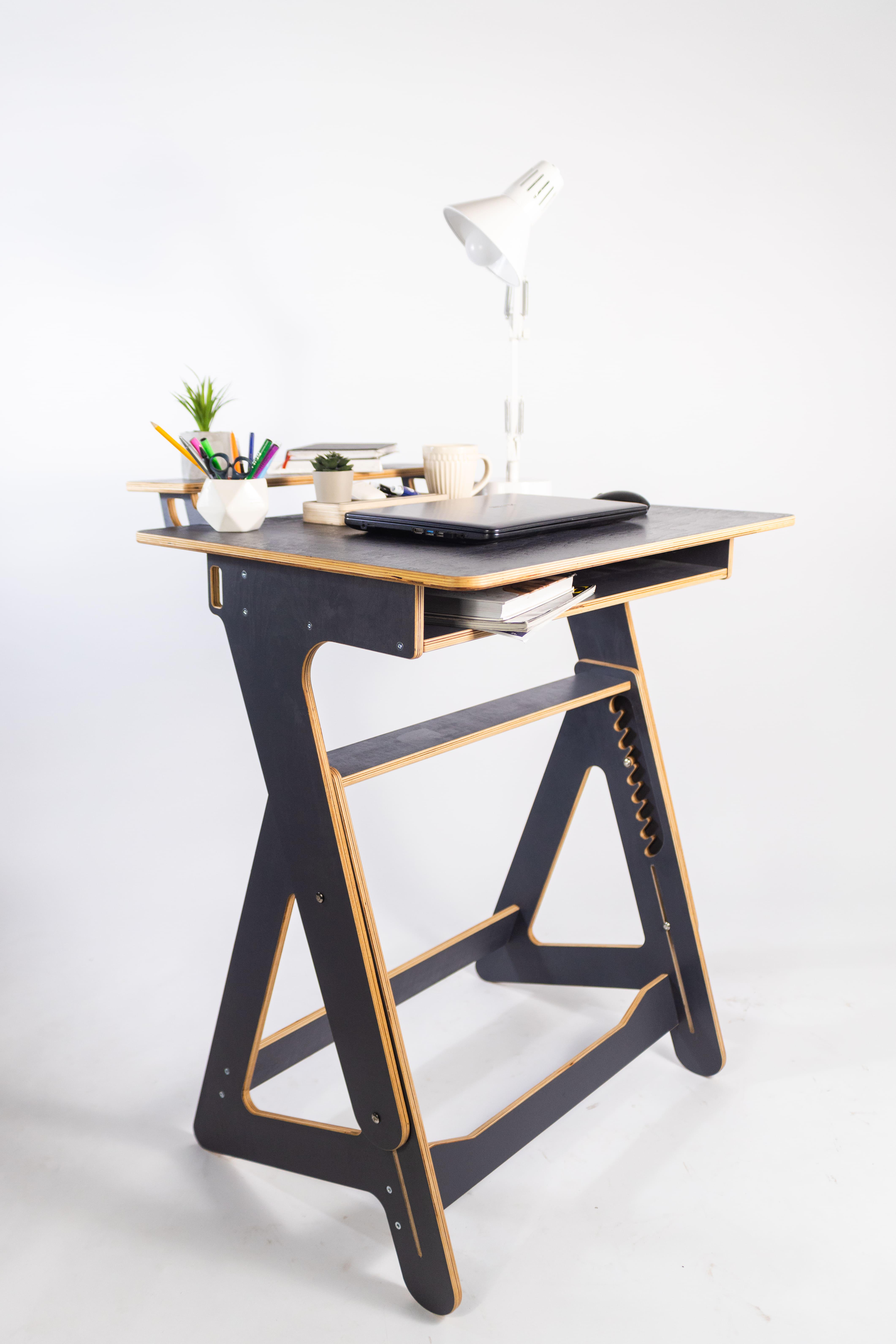 Комп'ютерний стіл Freelance Xl для роботи стоячи та сидячи з покриттям Гранітний