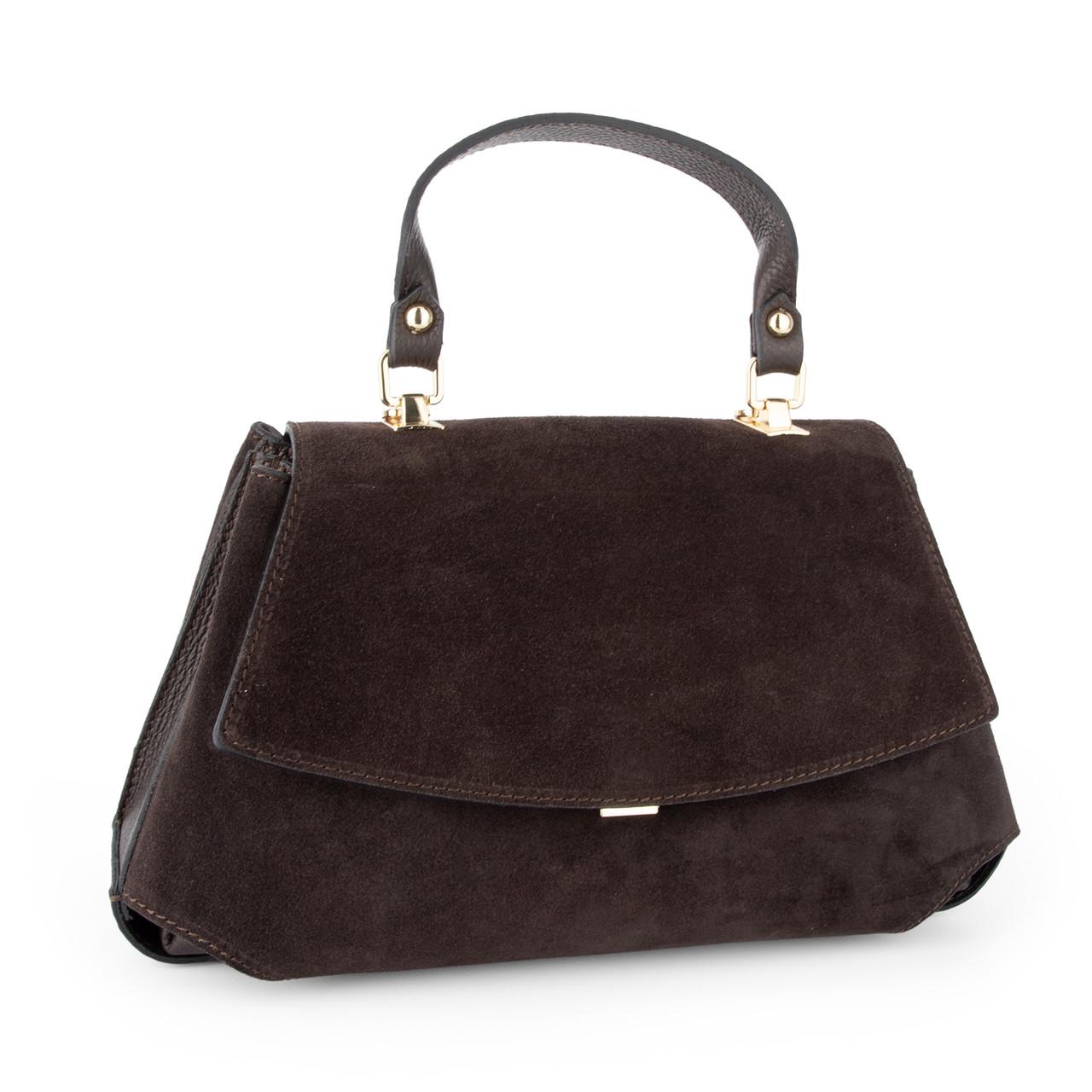 Сумка женская замшевая Virginia Conti 04062 Шоколадный (2765620576)
